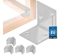 KOTARBAU® Lot de 50 raccords d'angle - 35 x 35 x 35 mm - En acier galvanisé argenté - Pour poutres - Équerre de meuble - Tôle d'angle en bois - Équerre en métal stable et durable