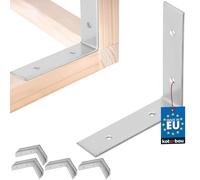KOTARBAU® Lot de 50 raccords d'angle 80 x 80 x 20 mm en acier galvanisé argenté pour charges lourdes - Équerre de meubles - Tôle d'angle en bois - Équerre en métal stable et durable