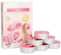 KOTARBAU® Lot de 6 bougies chauffe-plat parfumées - Durée de combustion : 4 heures - Rose