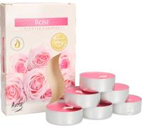 KOTARBAU® Lot de 6 bougies parfumées Bougies chauffe-plat Rose Durée de combustion 4 heures