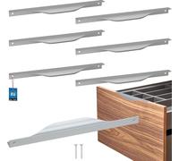 KOTARBAU® Lot de 6 poignées de meuble Poignées de meuble 256 / 276 mm ZnAl Poignées de cuisine Argentées Poignées de meuble Poignée de porte Profilé Poignées de porte Cuisine Poignées de tiroir Poigné