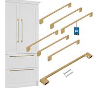 KOTARBAU® Lot de 6 poignées de meubles or 289 mm Poignées de meubles ZnAl Poignées d'armoires Poignées d'armoires de cuisine Poignées de tiroirs Poignées de meubles Poignées d'armoires de cuisine Poig