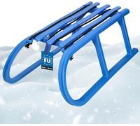 KOTARBAU® Luge pour enfants avec câble de traction 30 x 60 x 20 cm Bleu Luge de neige pour adultes Luge en plastique pour enfants