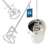 KOTARBAU® Malaxeur à mortier spirale 120mm SDS Plus pour ciment enduit plâtre peintures panier d'agitation Agitateur hélicoïdal Agitateur rond Agitateur pour peinture Fouet pour plâtre