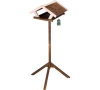 KOTARBAU® Mangeoire pour oiseaux en bois avec support 131,5 x 70 cm Distributeur de nourriture pour oiseaux Résistant aux intempéries Maisonnette pour oiseaux Mangeoire pour oiseaux
