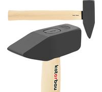 KOTARBAU® Marteau 1,5 kg avec manche en bois Marteau en acier 320 mm Marteau de serrurier Marteaux de proposition Marteau d'ingénieur Outillage