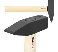 KOTARBAU® Marteau 1 kg avec manche en bois Marteau en acier 305 mm Marteau de serrurier Marteaux de proposition Marteau d'ingénieur Outillage