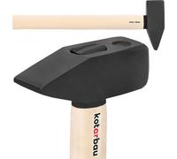 KOTARBAU® Marteau 3 kg avec manche en bois Marteau en acier 500 mm Marteau de serrurier Marteaux de proposition Marteau d'ingénieur Outillage