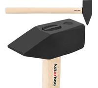 KOTARBAU® Marteau 6 kg avec manche en bois Marteau en acier 700 mm Marteau de serrurier Marteaux de proposition Marteau d'ingénieur Outillage