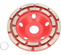 KOTARBAU® Meule diamantée 125 mm x 22,2mm Plateau de ponçage diamant double rangée pour poncer le béton Pierre pour meuleuses angulaires