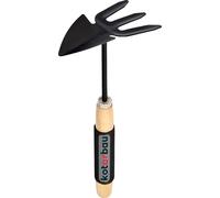 KOTARBAU® Mini binette double 65 mm avec dents pour petites plantes petite binette binette de jardin binette de désherbage binette de plantation outil de jardin pour transplanter désherber entretien d