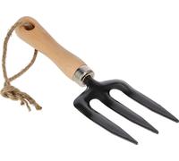 KOTARBAU® Mini fourche de jardin à 3 dents pour transplanter les fleurs 28 cm Manche profilé