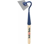 KOTARBAU® Mini houe trapézoïdale 120 x 50 mm avec manche 43 cm pour petites plantes Petite houe de jardin Petite houe de désherbage Bêche à plantes Outil de jardin pour transplanter Désherber Entretie