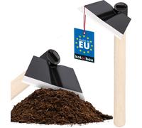 KOTARBAU® Mini houe trapézoïdale 140 x 65 mm avec manche 40 cm pour petites plantes Petite houe Bineuse de jardin Bineuse de désherbage Bineuse de plantation Outil de jardin pour transplanter Désherbe