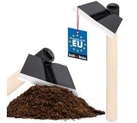 KOTARBAU® Mini pioche en forme de trapèze 140 x 65 mm avec manche 40 cm pour petites plantes, petites pioche de jardinage, piqueuse à mauvaises herbes, outil de jardinage pour transplanter le