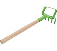 KOTARBAU® Mini râteau avec houe pendulaire 95 mm Désherbeur Outil de jardinage pour transplanter Désherber Mulching Niveaux de terre Entretien du jardin