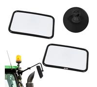 KOTARBAU® Miroir De Tracteur Universel 31x20,5 cm En PVC 2 Pièce | Rétroviseur Tracteur Agricole | Miroir Pour Machines Agricoles | Miroir Réglable Tracteur