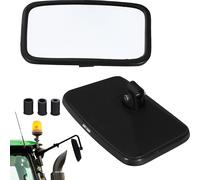 KOTARBAU® Miroir tracteur universel 25 x 16,5 cm PVC 1 pièce Miroir tracteur camion Miroir de recul avec support Miroir agriculture