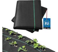 KOTARBAU® Non-tissé anti-mauvaises herbes pour jardin 0,6 x 5 m Film anti-mauvaises herbes 70 g/m² PP noir Film anti-mauvaises herbes perméable à l'eau Non-tissé extrêmement résistant à la déchirure N