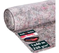 KOTARBAU® Non-tissé pour peintre 1 x 40 m Feuille de recouvrement pour peintre 220gr/m2 Non-tissé de recouvrement avec protection contre le suintement HDPE Rouleau de feutre Accessoires pour peintres 