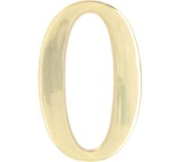 KOTARBAU® Numéro de maison 3D Chiffre "0" en laiton 20 cm Numéro de porte pour maisons lotissements hôtels appartements 100% laiton