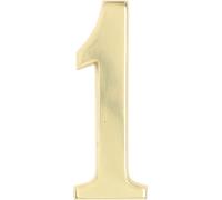 KOTARBAU® Numéro de maison 3D Chiffre "1" en laiton 20 cm Numéro de porte pour maisons lotissements hôtels appartements 100% laiton