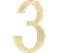 KOTARBAU® Numéro de maison 3D chiffre "3" en laiton 20 cm Numéro de porte pour maisons lotissements hôtels appartements 100% laiton