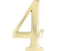 KOTARBAU® Numéro de maison 3D chiffre "4" en laiton 20 cm Numéro de porte pour maisons lotissements hôtels appartements 100% laiton