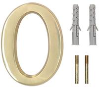 KOTARBAU® Numéro de porte 3D - En laiton - 10 cm - Pour maisons, colonies, hôtels, appartements - 100 % laiton