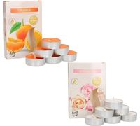 KOTARBAU® Pack de 12 bougies parfumées Bougies chauffe-plat Orange Special Day Durée de combustion 4 heures