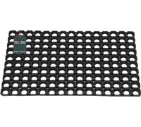 KOTARBAU® Paillasson en caoutchouc ajouré Tapis de propreté Tapis de porte Noir Résistant Dimensions 40 x 60 cm