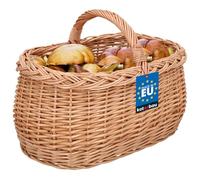Kotarbau® Panier à anses, en osier, pour les achats, en couleur naturelle, spacieux et confortable