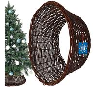 KOTARBAU® Panier de Sapin de noël Ø 50 cm Housse pour Sapin de Noël en Osier Support pour Sapin de Noël en Rotin Naturel Housse Cache Pied Sapin de Noel Osier rotin Sapin Osier Jupe Sapin Cache Sapin