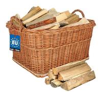 KOTARBAU® Panier Osier - 60 x 50 cm - Panier Buche Osier - avec Anse - de Rangement - Naturel - Couleur Naturelle