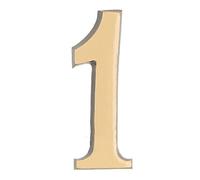KOTARBAU® Patina de chiffre « 1 » auto-adhésif 5 cm en laiton pour la porte de maison