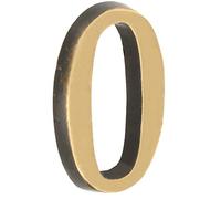KOTARBAU® Patina Kolor Chiffre 0 autocollant 5 cm en laiton pour porte d'entrée