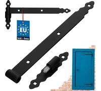 KOTARBAU® Paumelle de volet 400 mm Gond Rouleau de paumelle Boule Paumelle de porte Charnière de porte de jardin Paumelles de volet Charnière gauche droite Top
