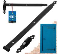 KOTARBAU® Paumelle de volet 600 mm Gond Rouleau de paumelle Boule Paumelle de porte Charnière de porte de jardin Paumelles de volet Charnière gauche droite