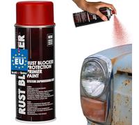 KOTARBAU® Peinture antirouille en aérosol pour métal 400 ml rouge feu RAL 3000 antirouille au zinc pour clôture de jardin Portails Spray de bricolage