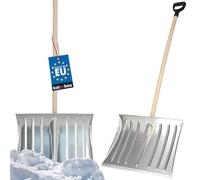 KOTARBAU® Pelle À Neige 50cm avec Manche en Bois Pelle en Aluminium Renforcé avec Manche Ergonomique 139 cm
