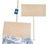 KOTARBAU® Pelle à neige en bois Pelle à neige 100cm avec manche en bois Renforcé Bouclier en bois 150 cm