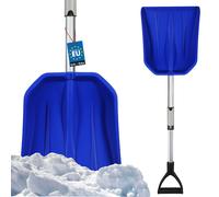 KOTARBAU® Pelle à neige pour voiture Pelle à neige en plastique avec manche télescopique en aluminium 28,5-46,5 cm Petite bêche pour voiture Pelle à neige Outils de déneigement Pelle à neige Pelle à n