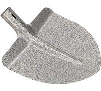 KOTARBAU® Pelle de Francfort robuste 270 x 265 mm Pelle de jardin pour manche de 38 mm de diamètre Pelle en acier pour ramasser les matériaux en vrac SANS PILIER