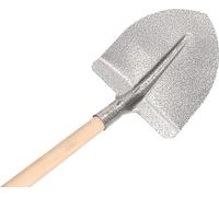 KOTARBAU® Pelle de Francfort robuste 270 x 265 mm Pelle de jardin pour manche de 38 mm de diamètre Pelle en acier pour ramasser les matériaux en vrac AVEC PILE EN BOIS