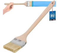 KOTARBAU® Pinceau pour radiateur 76 mm - Angle - Pinceau à lasure - Pinceau de peinture - Pinceau en bois pour les endroits difficiles d'accès