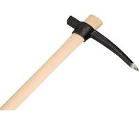 KOTARBAU® Pioche en coin 1,5 kg avec manche en bois Pioche pointue Pioche pionnière Pioche plate pour ameublir les sols durs