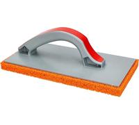 KOTARBAU® Planche à frotter plastique 280 x 140mm x 18mm pour jointoyer avec caoutchouc-éponge Planche à stuc orange