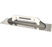 KOTARBAU® Planche à râper en acier inoxydable 480x130 mm Spatule dentée Spatule dentée 8x8mm pour colle Mastic Enduit Truelle dentée