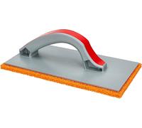 KOTARBAU® Planche à râper plastique 280 x 140mm x 9 mm pour jointoyer avec caoutchouc-éponge Planche à stuc orange