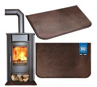 KOTARBAU® Plaque Anti Feu pour Poele a Bois 60x40 cm, Plaque sous Poele | Plaque de Protection Sol pour Poele a Bois Acier Revêtu par Poudre, Résistante à la Chaleur, Cuivre Antique